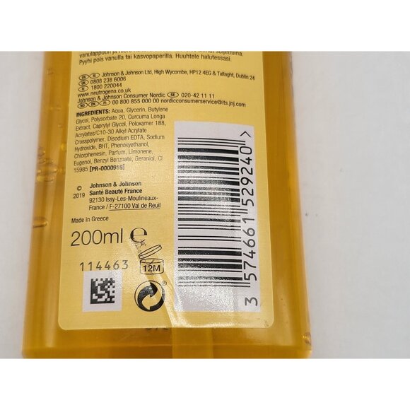 Neutrogena Clear & Soothe Micellar Jelly Makeup Remover 200ml Oil-Free With Turm - Picture 6 of 6